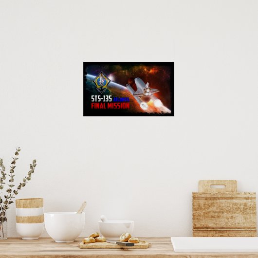 Final Mission Poster Space Shuttle Atlantis (Keuken)