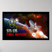 Final Mission Poster Space Shuttle Atlantis (Voorkant)