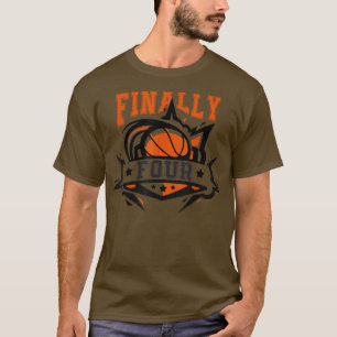 FINAL Vier College March Basketball Madness Brac T-shirt