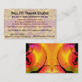 Finale 3 de cartes de visite de studio de traceur (Devant / Derrière)