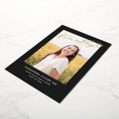 Finalement Gold Foil sur la Faire-part de Graduati (Rotation)