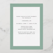 Finalement Gold Foil sur la Faire-part de graduati (Verso)