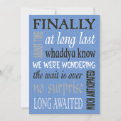 Finalement marié votre faire-part de mariage arriè (Devant)