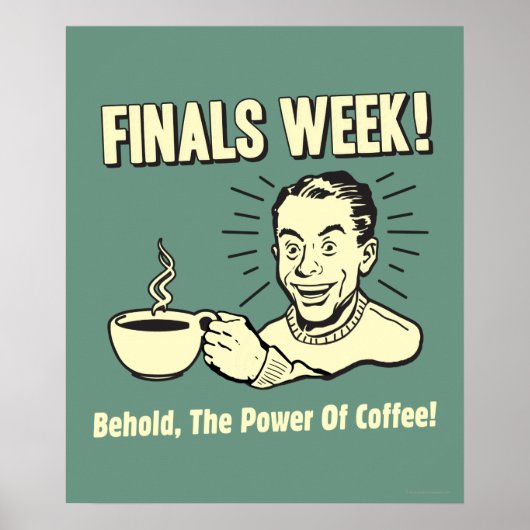 Finales Week: Bekijk de krachtenkoffie Poster (Voorkant)