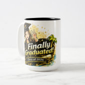 Finally Graduated Mug Class of 2026 Gift  (Devant gauche)