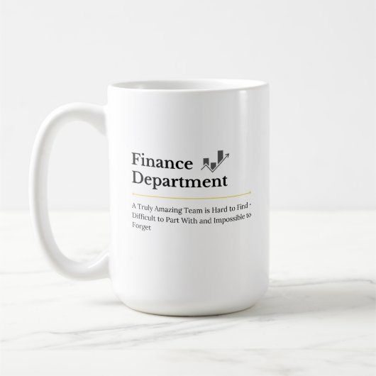 Finance Afdeling Koffiemok (Links)