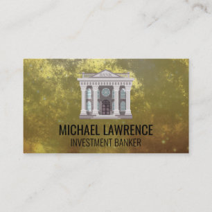 Finance Banking Logo   Gouden achtergrond Visitekaartje