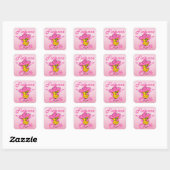 Finance Chick #8 Vierkante Sticker (Vel)