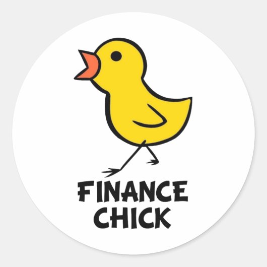 Finance Chick Sticker (Voorkant)