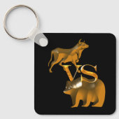 Finance Golden Bear Vs Bull Sleutelhanger (Voorkant)