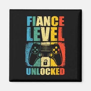 Finance Level ontgrendeld bruiloft gamer bruidegom Magneet
