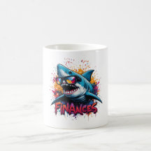 Finance Shark Mug - drôle de dessin animé