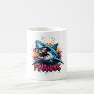 Finance Shark Mug - drôle de dessin animé
