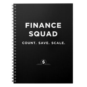 Finance Squad – Tel. Bespaar. Schaal Notitieboek