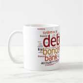 Finance Word Cloud Koffiemok (Links)