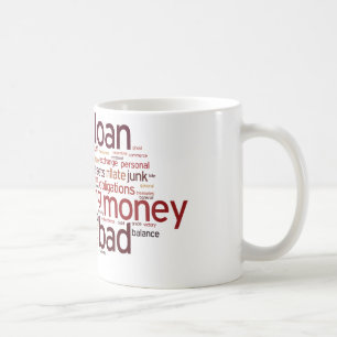 Finance Word Cloud Koffiemok