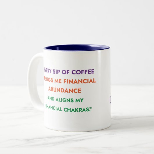 Financial Abundance Financial Chakras™ Mok (Voorkant links)