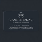 Financial Advisor Black Professional Visitekaartje