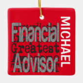 Financial Advisor Extraordinaire CUSTOM Keramisch Ornament (Voorkant)