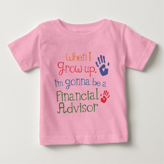 Financial Advisor (Future) Baby Baby T-Shirt (Voorkant)