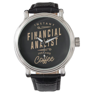 Financial Analyst Funny Job Occupation Watch Horloge