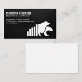 Financial Bull Beer Graph | Voorraden Visitekaartje (Voorkant / Achterkant)