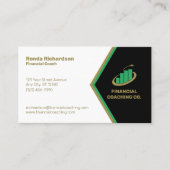 Financial Coach Professional Black | wit Visitekaartje (Voorkant)
