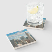 Financial District Skyline van San Francisco Stenen Onderzetter (Zijkant)