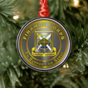 FINANCIECORPS METALEN ORNAMENT