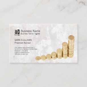 Financieel Adviseur FinanceServices Geld Munten St Visitekaartje