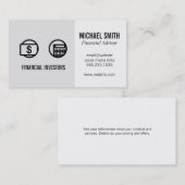 financieel adviseur | Investering | Visitekaartje (Voorkant / Achterkant)