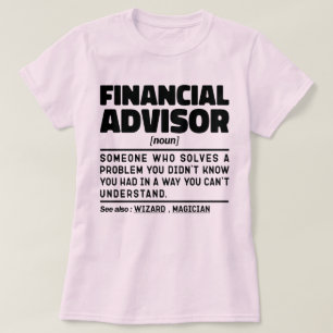 Financieel adviseur Noun Finance Cool Consulting J T-shirt