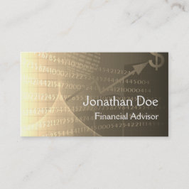 Financieel Adviseur Persoonlijke Kaart Visitekaartje