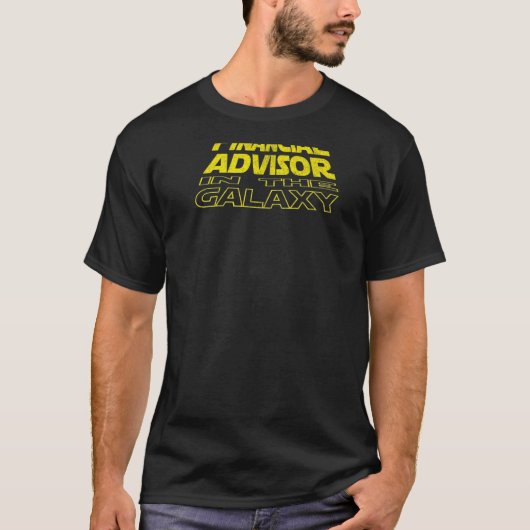 Financieel Adviseur Space Backside T-shirt (Voorkant)
