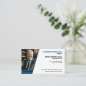 Financieel adviseur visitekaartje (Staand voorkant)