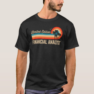 Financieel analist Verjaardag Retro  Mannen Papa T-shirt