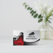 Financieel diagram | Beer Stier Logo Visitekaartje (Staand voorkant)