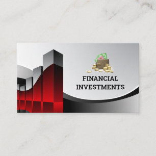 Financieel diagram Geldzak Accountant Visitekaartje