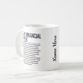 Financieel directeur koffiemok (Voorkant links)