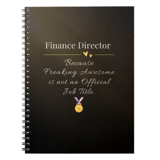 Financieel directeur notitieboek (Voorkant)