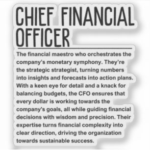 Financieel directeur sticker