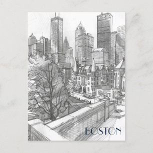 Financieel District Boston Briefkaart