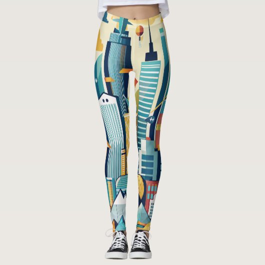 financieel district leggings (Voorkant)