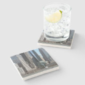 Financieel district Manhattan Stenen Onderzetter (Zijkant)