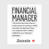 Financieel manager sticker (Vel)