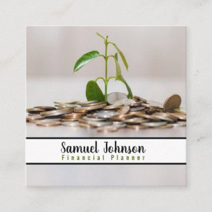 Financieel Planner Accountant Vermogensbeheer Vierkante Visitekaartje