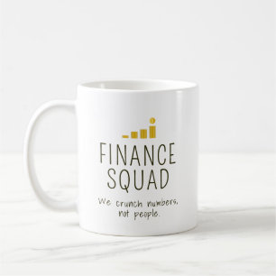 Financieel Team – Wij Kraken Cijfers, Niet Mensen Koffiemok