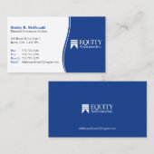 Financieel Visitekaartje (Voorkant / Achterkant)