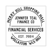 Financiële diensten Rubberstempel (Afrduk)