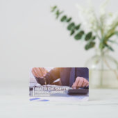 Financiële diensten visitekaartje (Staand voorkant)